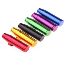 Manufacturer hot spot 53mm flat bullet shaped metal snuff bottle aluminum alloy portable snuff bottle